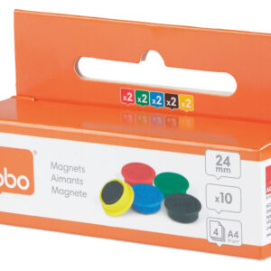 Nobo Magnetic Whiteboard Magnets - 24mm (10)