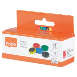 Nobo Magnetic Whiteboard Magnets - 32mm (10)